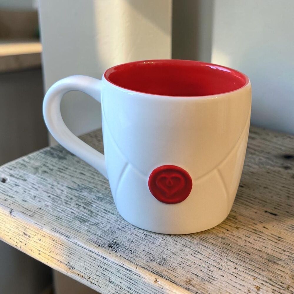 Starbucks My Valentine Secret Admirer Love Letter Red Heart 2010 Mug